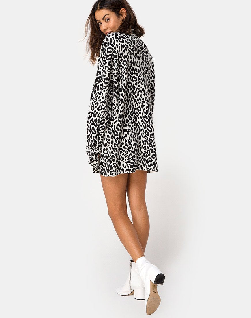 Image of Neivie Pullover mit hohem Halsausschnitt in Animal Knit