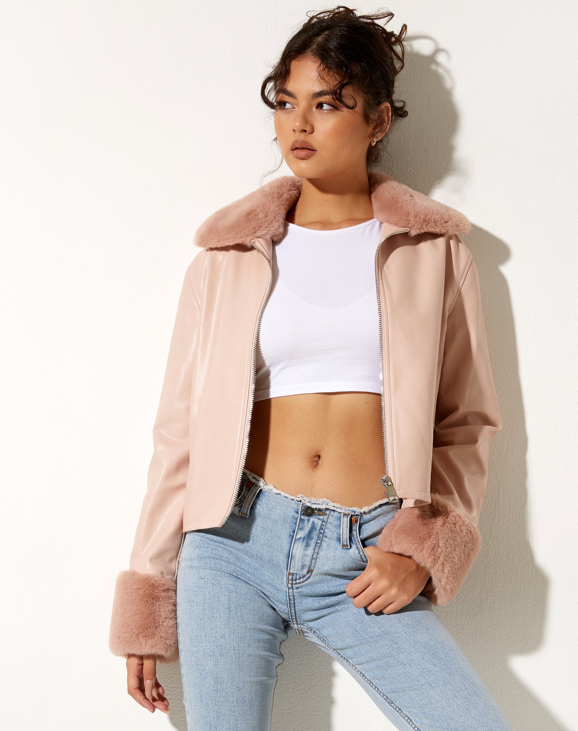 Bild von Neliya Jacke in Pu Pink