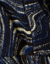 Ripple Blue Schwarz und Elfenbein