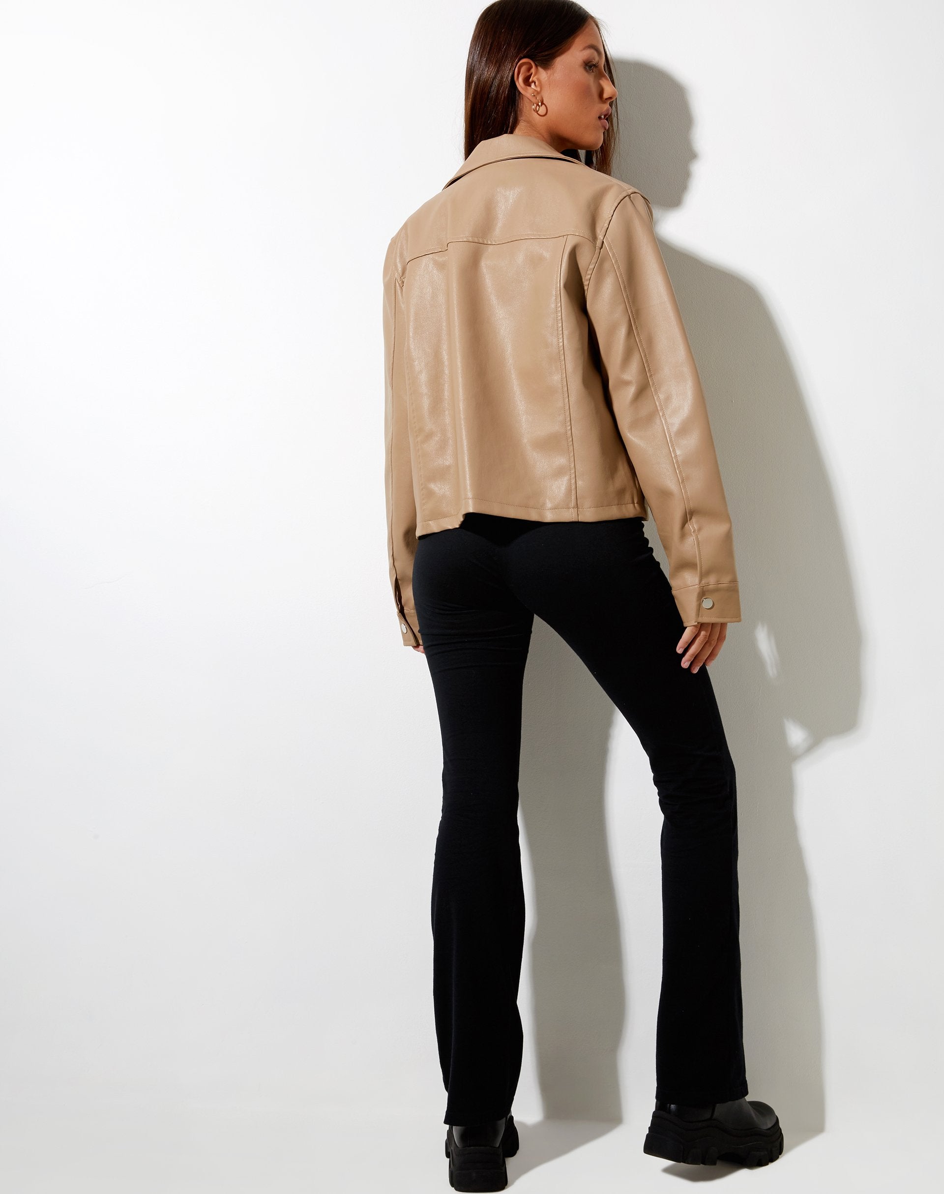 Image of Nerissa Jacke in PU Hellbraun