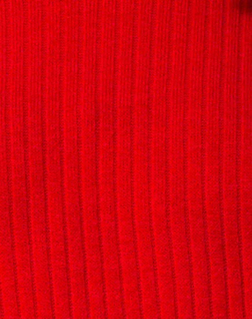 Image von Neve Hochgeschlossenes Kleid in Rot