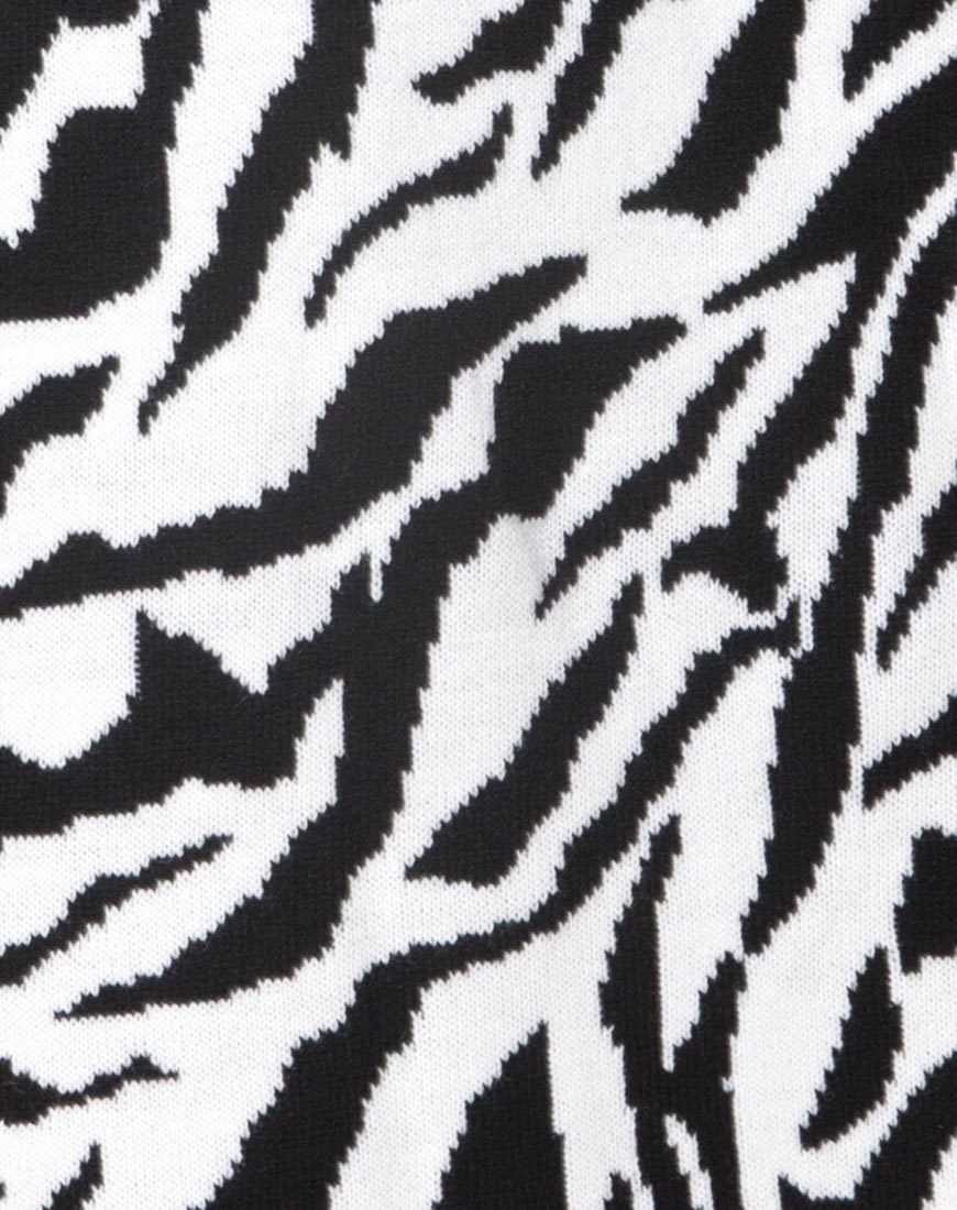 Image of Neivie Pullover Kleid in Zebra S/W