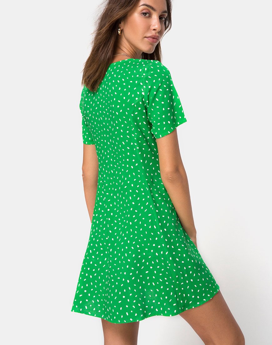Neyka Kleid in Mini Diana Dot Grün