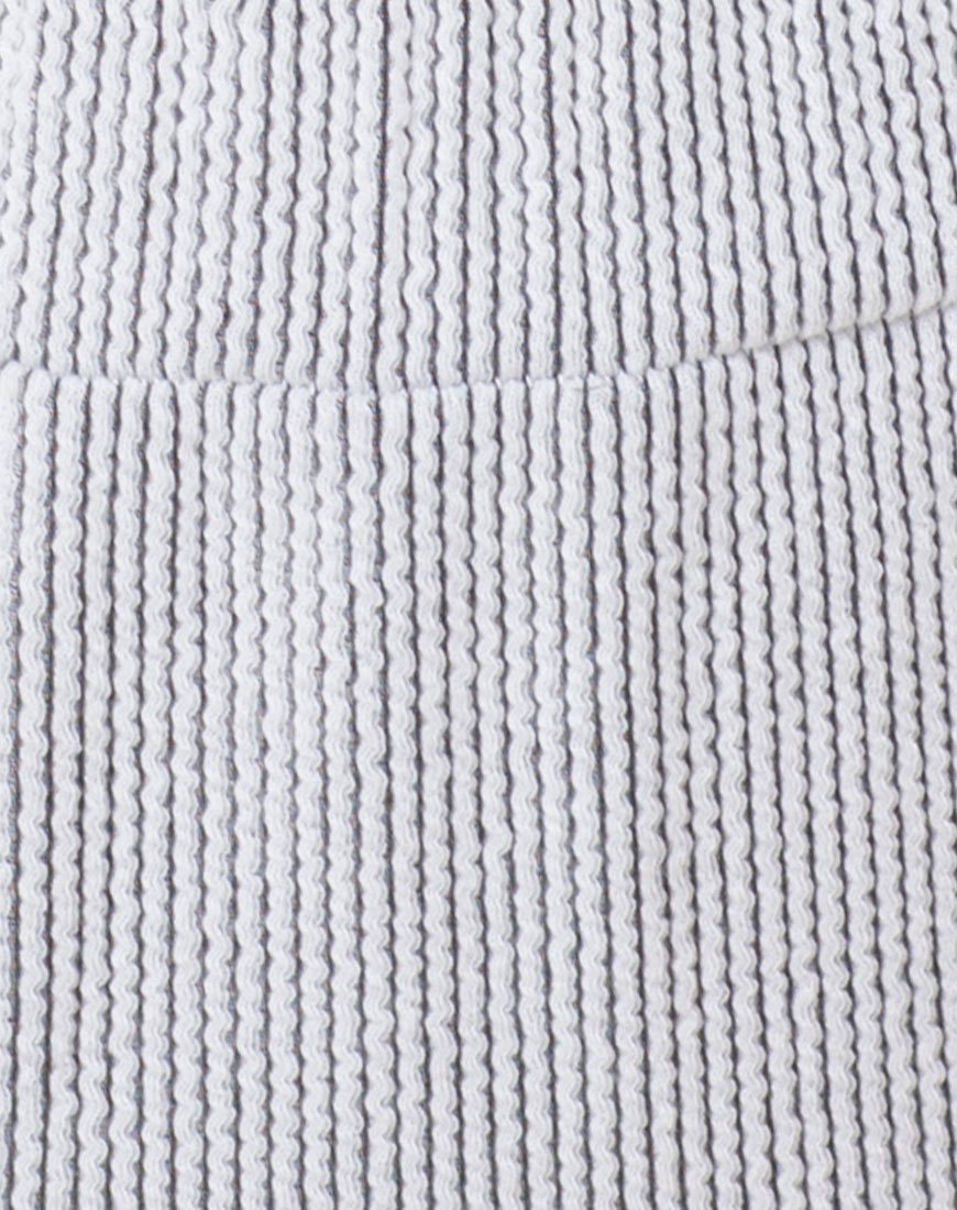 Image of Nima Bikini-Oberteil aus Crinkle Rib Weiß