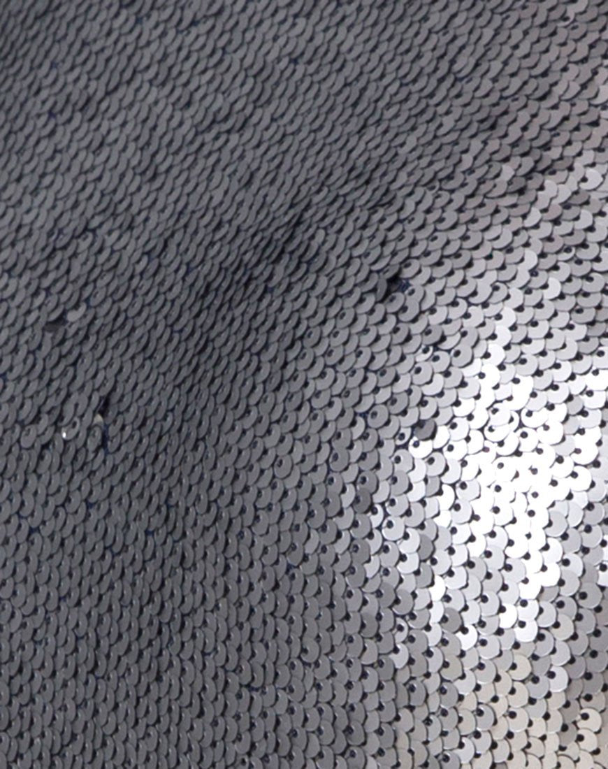 Image of Nix Mieder aus mattem Fischschuppen-Pailletten-Silber