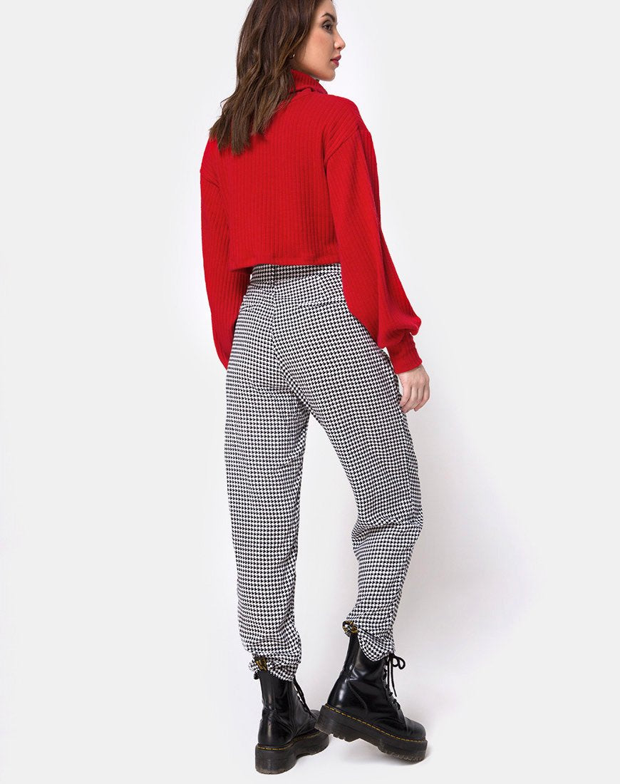 Image of Nizer Pullover mit hohem Halsausschnitt in Rot