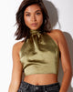 Bild von Noela Crop Top in Satin Olive