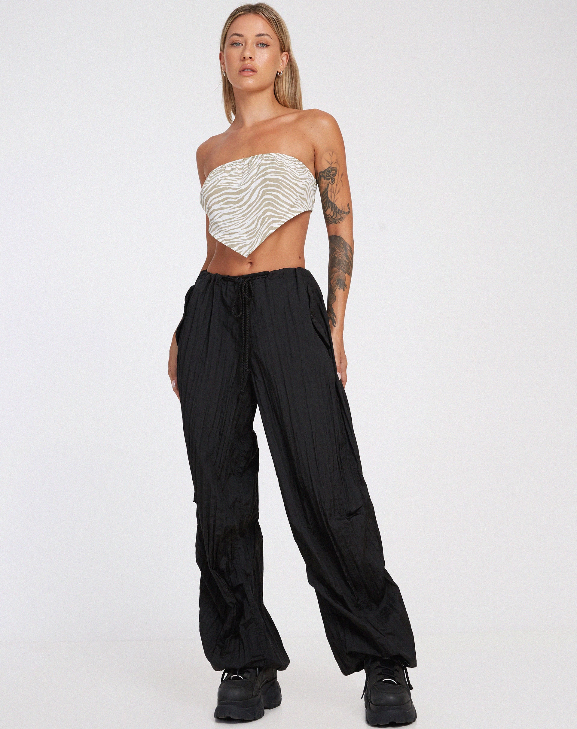 Abbildung von Nolda Crop Top in Tonal Zebra