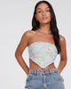 Bild von Nolda Crop Top in Washed Out Pastell Floral