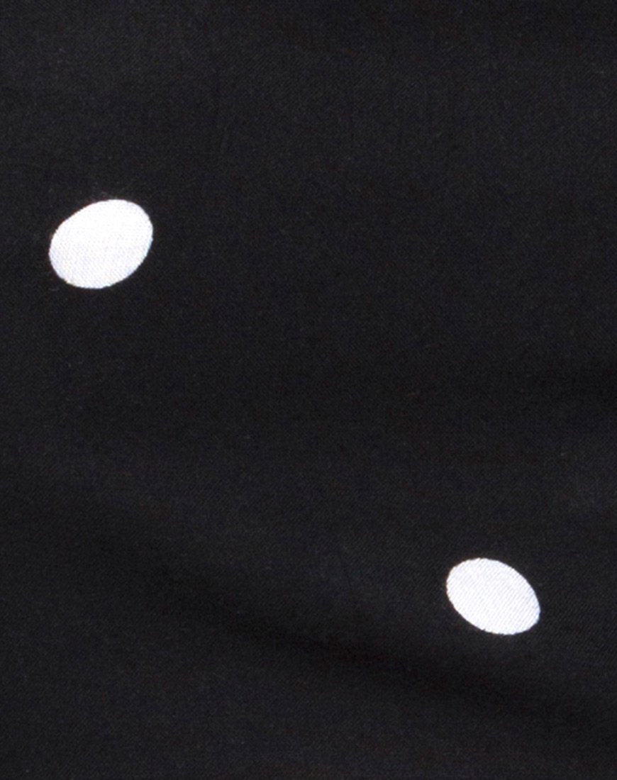 Image of Nolia Tube Top in Schwarz und Weiß Polkadot