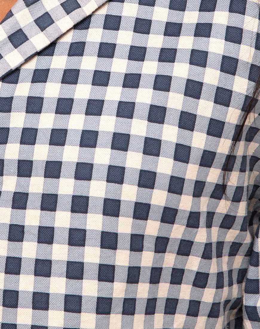 Bild von Noly Cropped Blazer in Gingham Creme