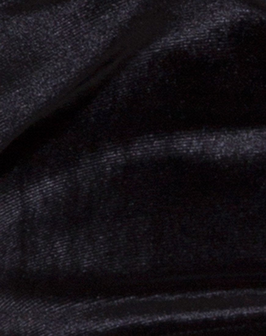 Bild von Angel Crop Top aus Samt Schwarz