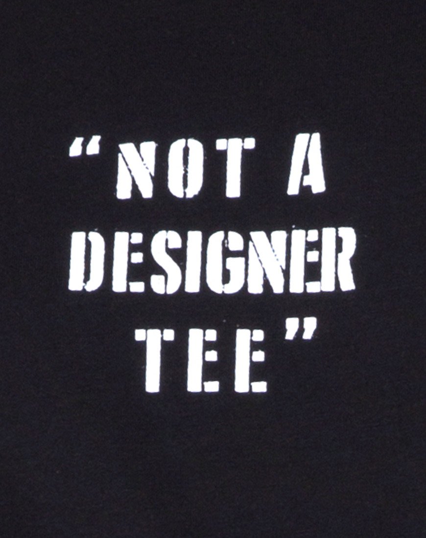 Bild von Oversize Basic Tee in Not a Designer Schwarz