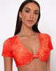 Bild von Notya Bikinioberteil in Sand Leopard Orange