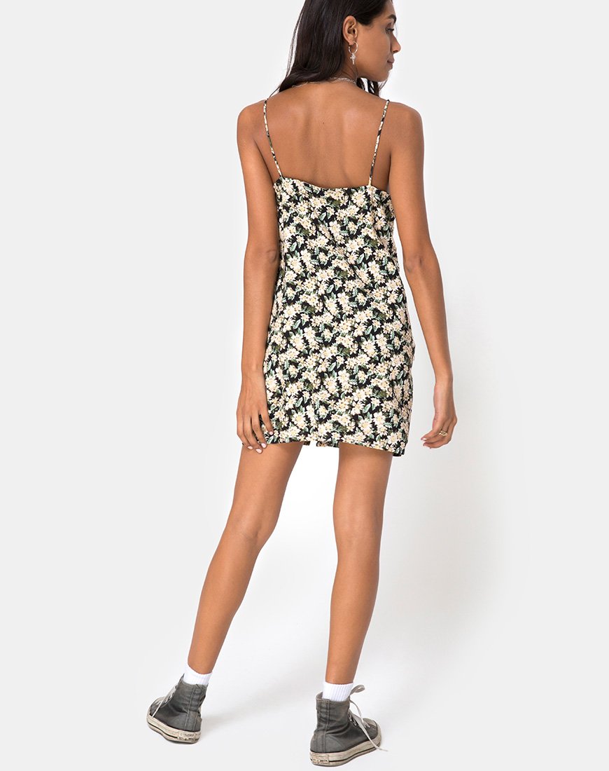 Image of Novia Slip Dress in Aster Schwarz