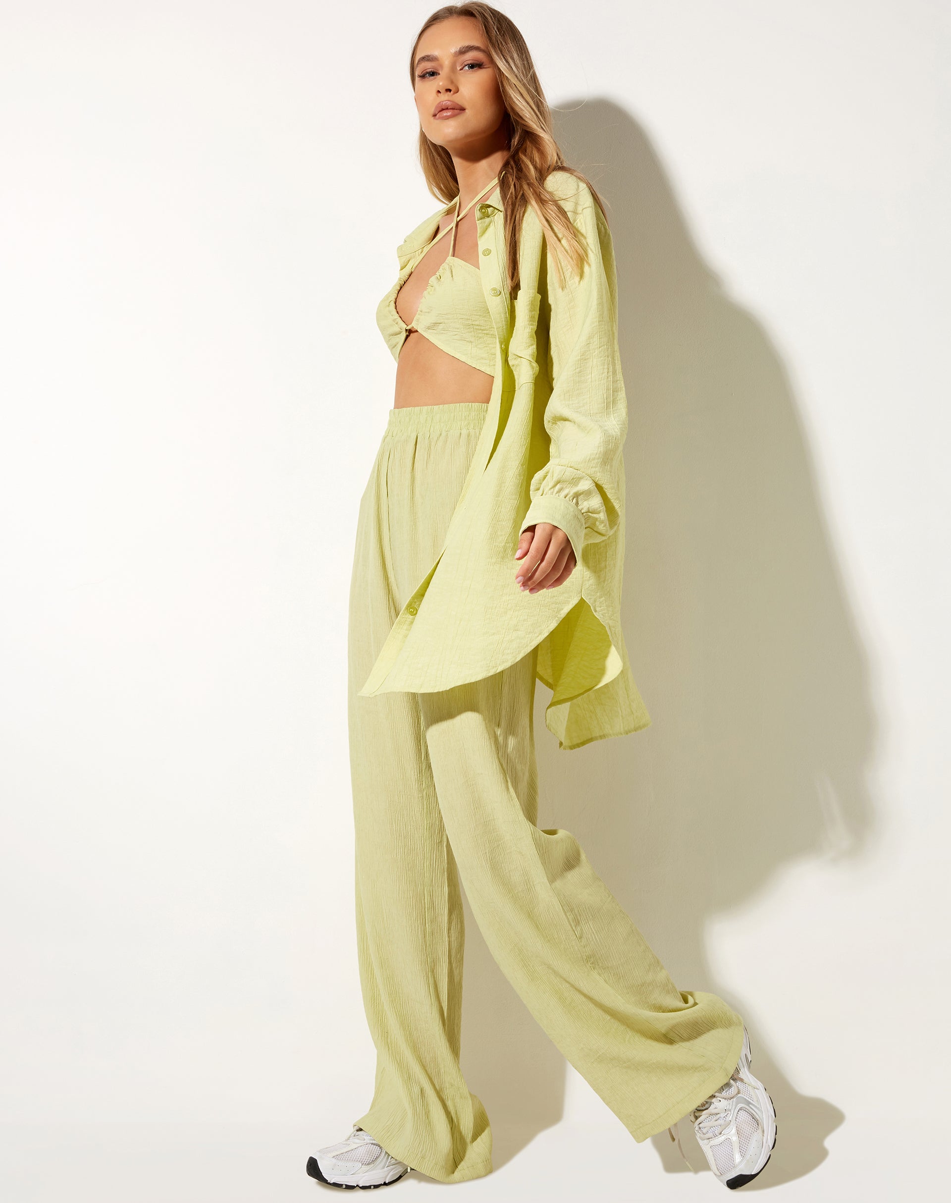 Bild von Obeli Hose in Crinkle Sage