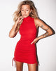 Image of Ady Bodycon Kleid aus Rippstrick Rot