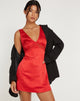 Abbildung von Oksana Minikleid in Satin Rot