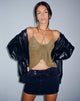 Bild von Olgira Mesh Halterneck Vest Top in Khaki