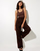 Bild der Onfal Hose mit weitem Bein in Rami Bitter Chocolate