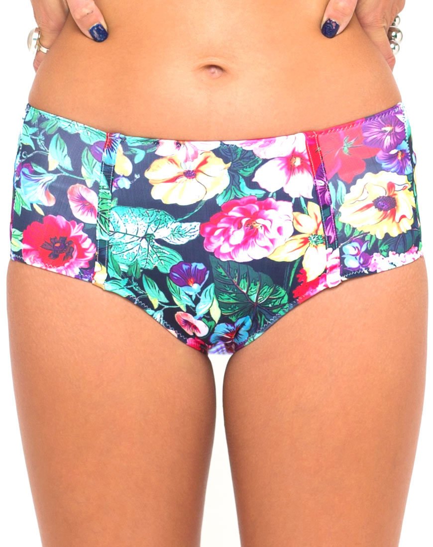 Image of Bikini-Unterteil mit langem Ausschnitt in Cottage Garden