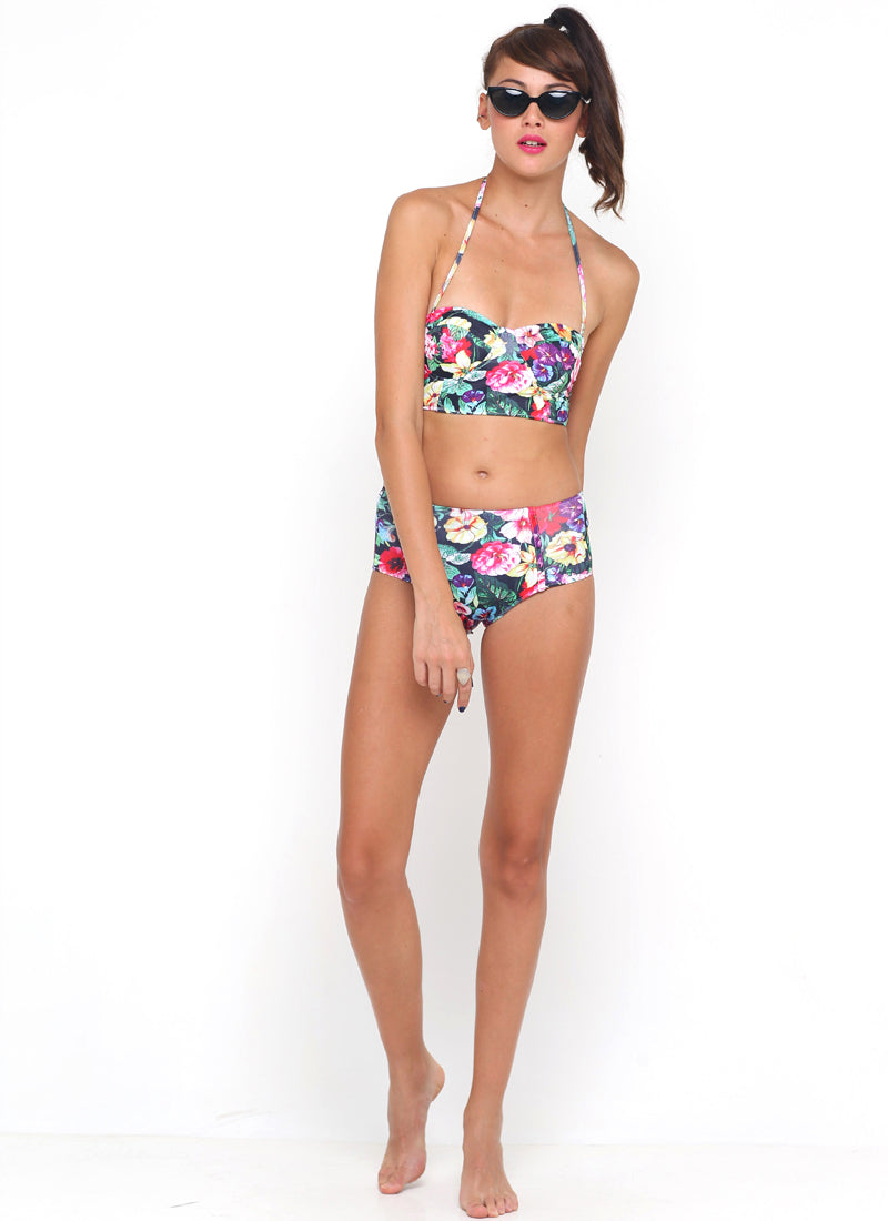Bild von Motel Opal Midi Rise Bikini Bottom in Cottage Garden