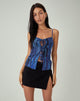 Bild von MOTEL X JACQUIE Rayu Top in Farbe Bleed Blue