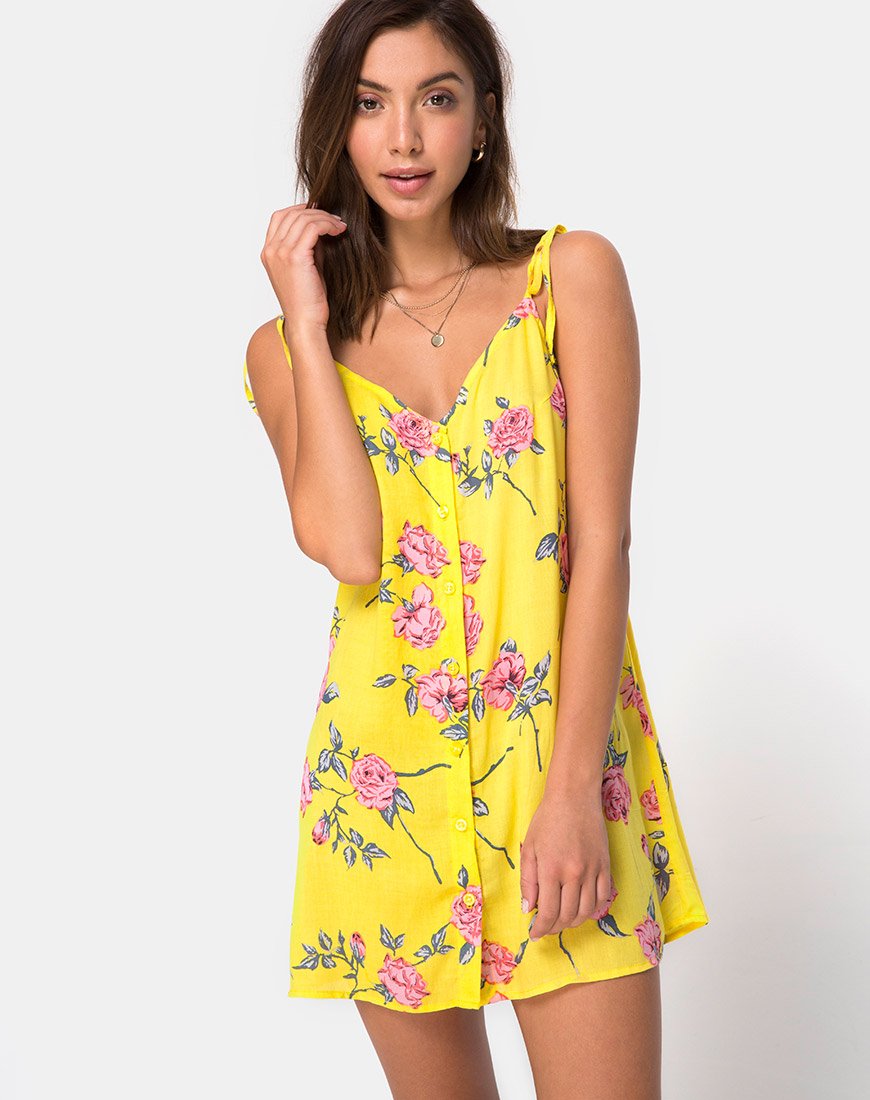Osla Slip Dress in Candy Rose Gelb