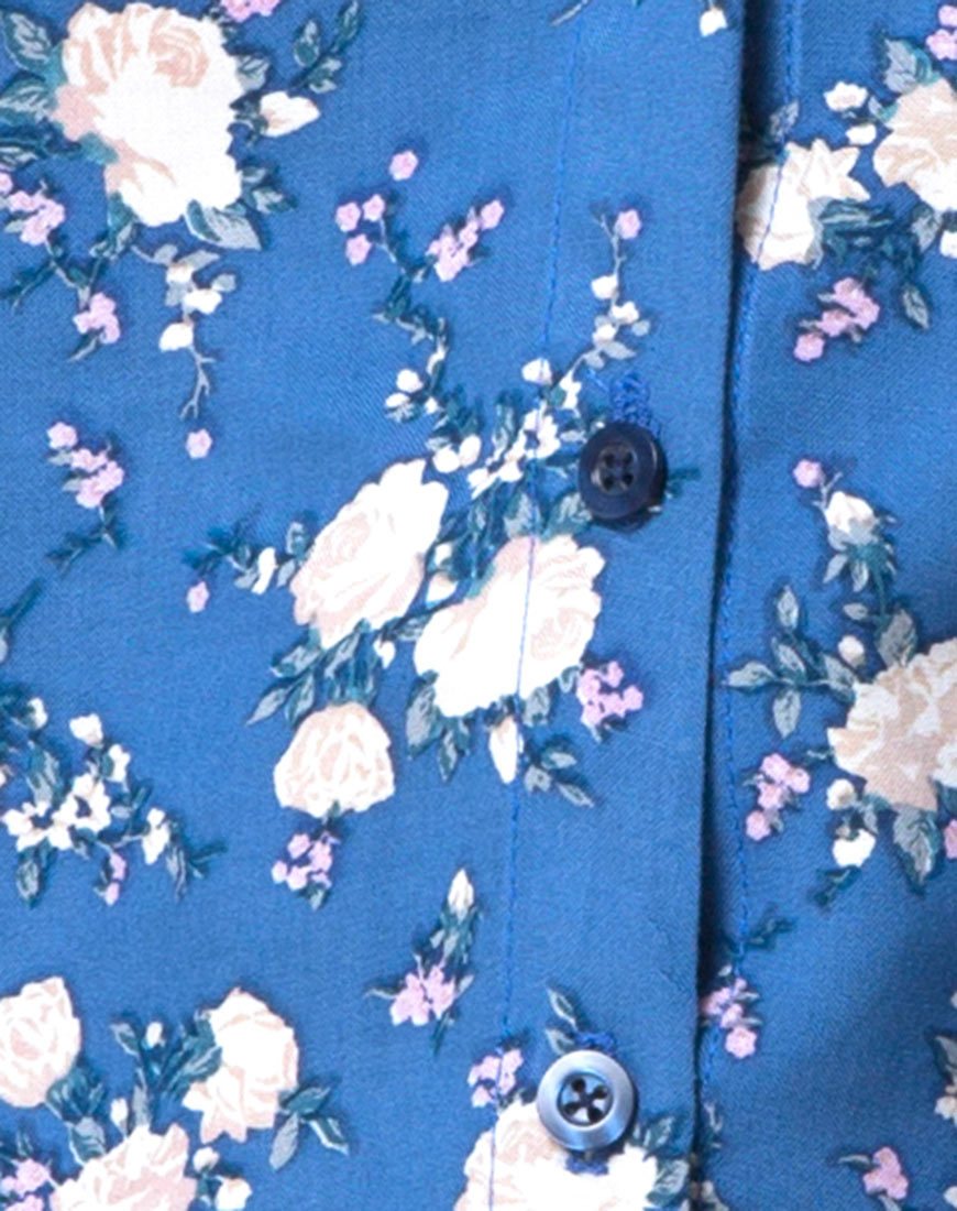 Image of Osla Slip Dress in Soheila Floral Blau
