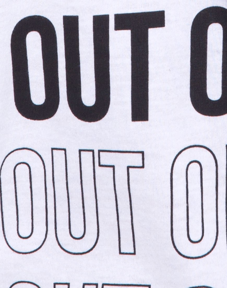 Bild von Oversize Basic Tee in Out of Order Weiß