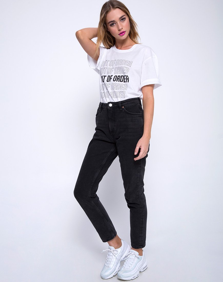 Bild von Oversize Basic Tee in Out of Order Weiß