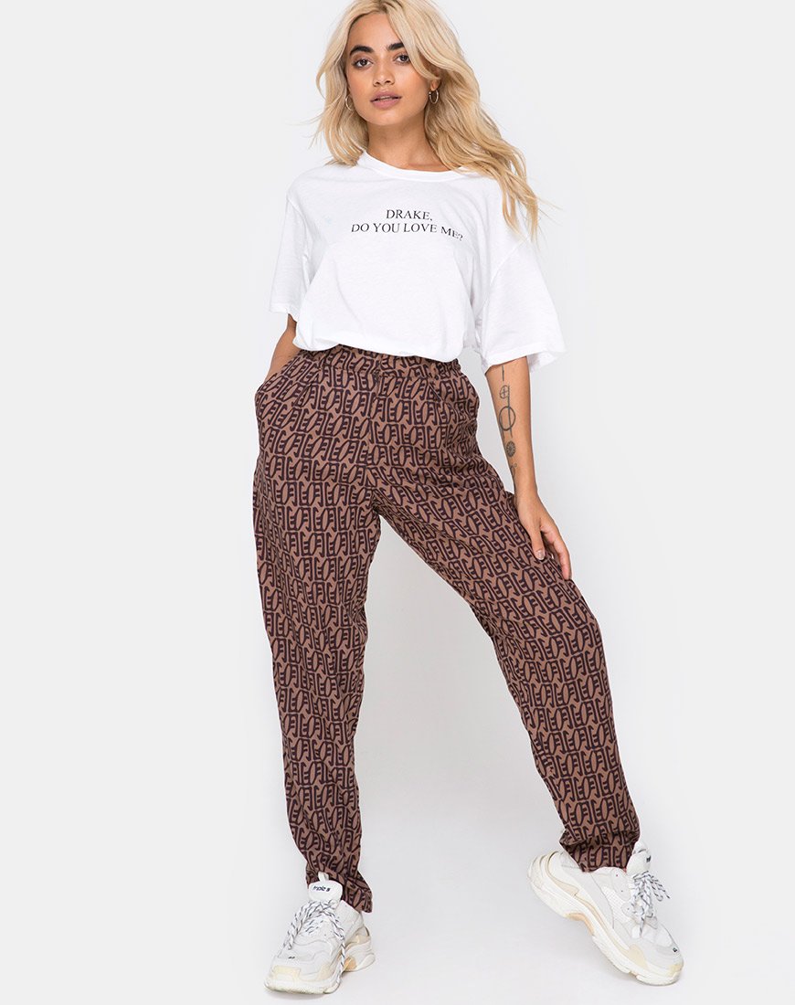 Bild von Oversize Basic Tee in Weiß Drake Do You Love Me