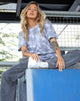 Bild von Oversize Basic Tee in Lunar Rock Radial Tie Dye