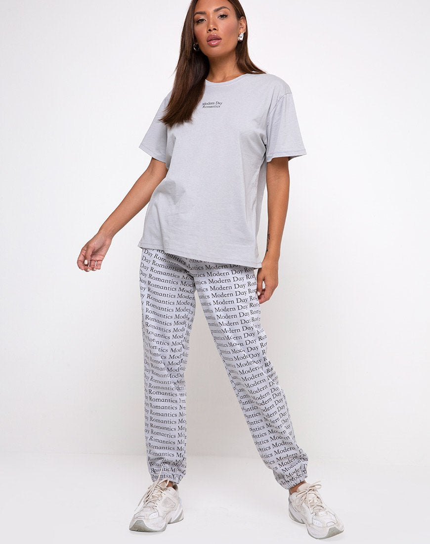 Bild von Oversize Basic Tee in Modern Day Romantics Grau
