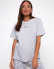 Bild von Oversize Basic Tee in Modern Day Romantics Grau