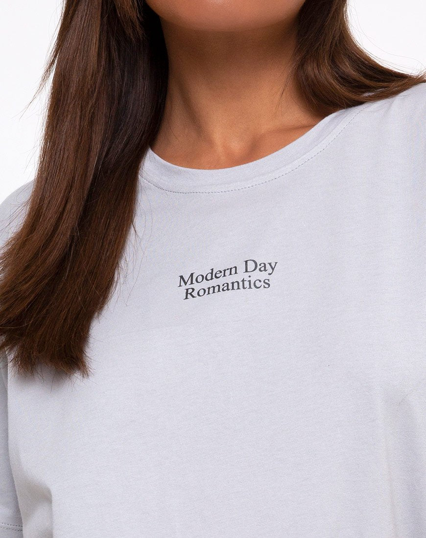 Bild von Oversize Basic Tee in Modern Day Romantics Grau