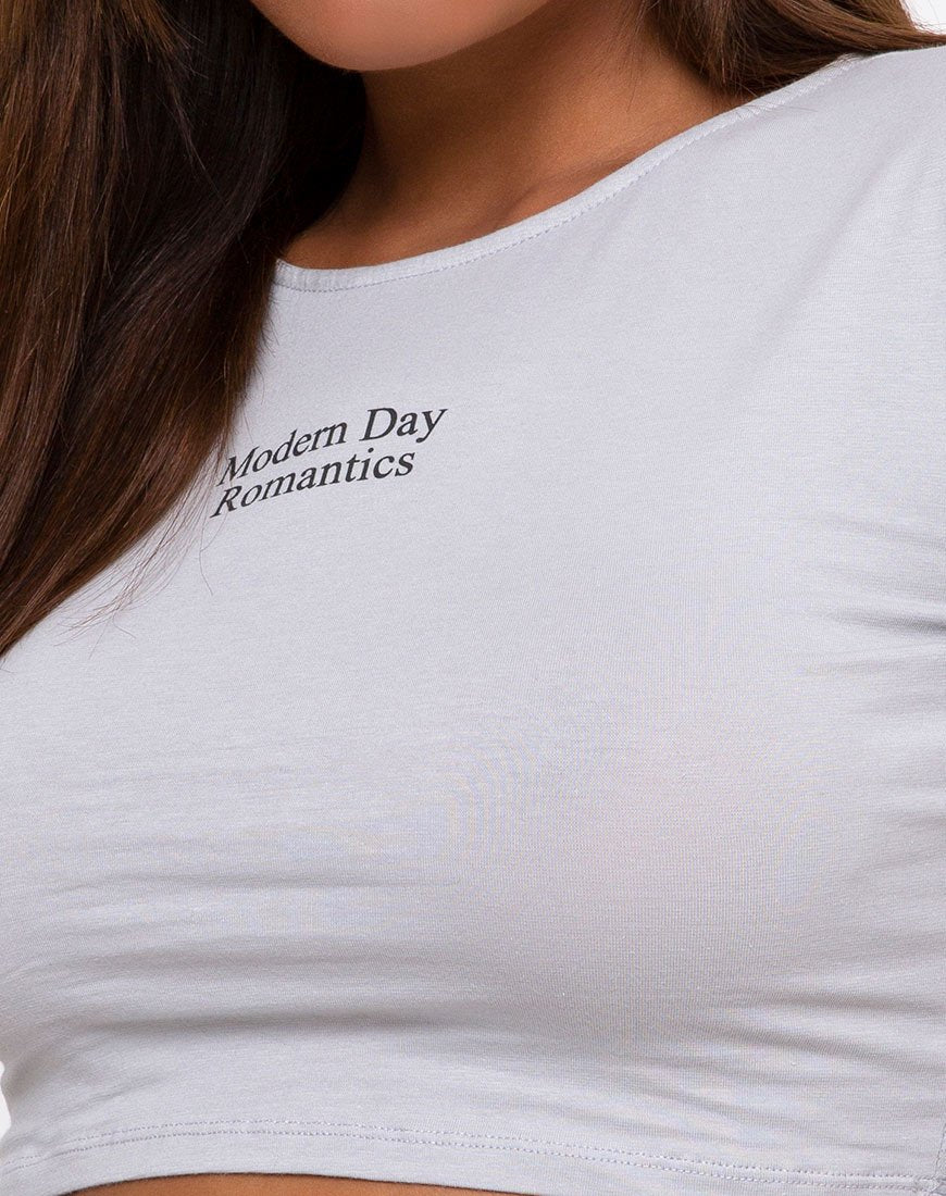 Bild von Tindy Crop Top in Modern Day Romantics Grau