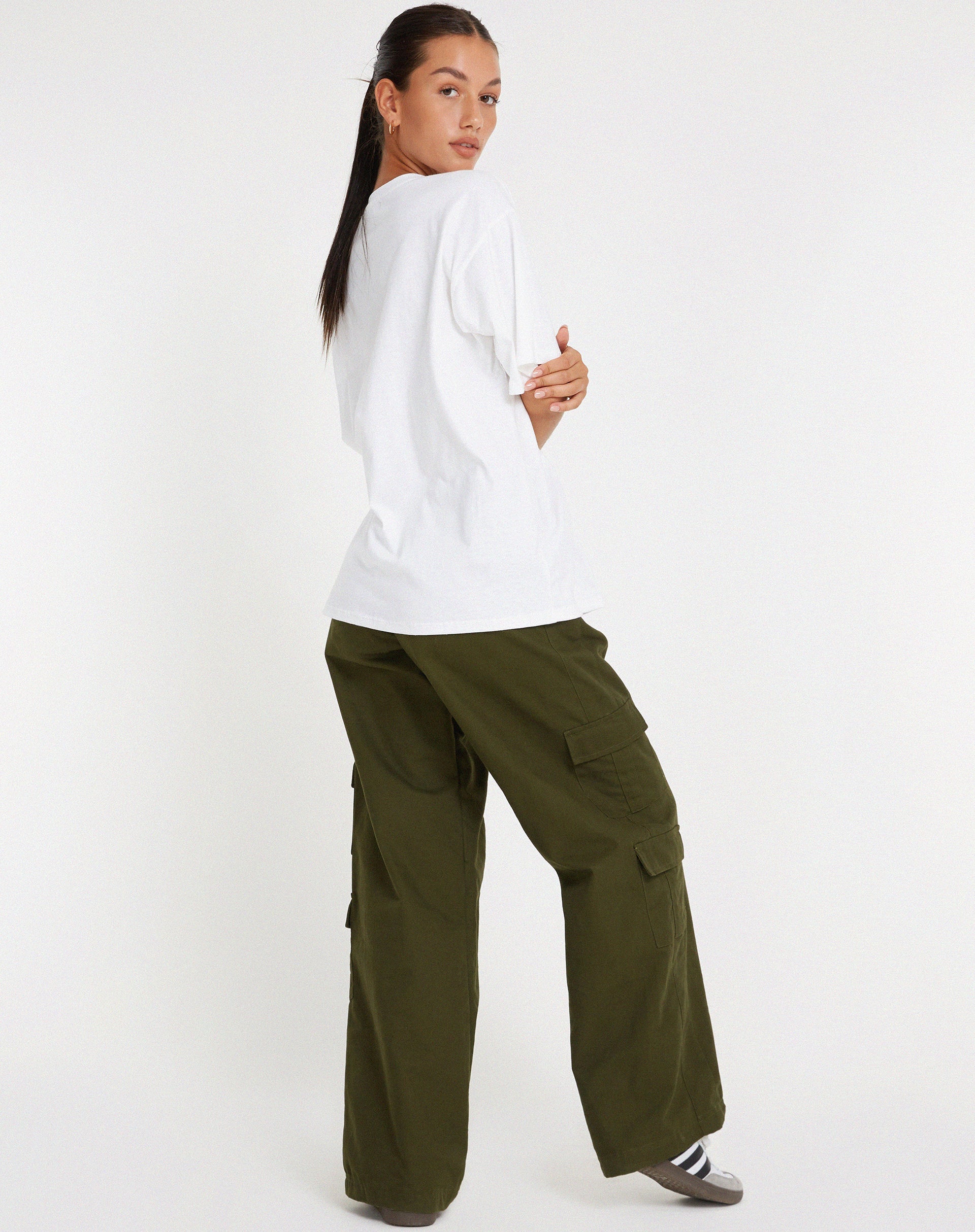 Bild von Oversize Basic Tee in Weiß Motel Angel