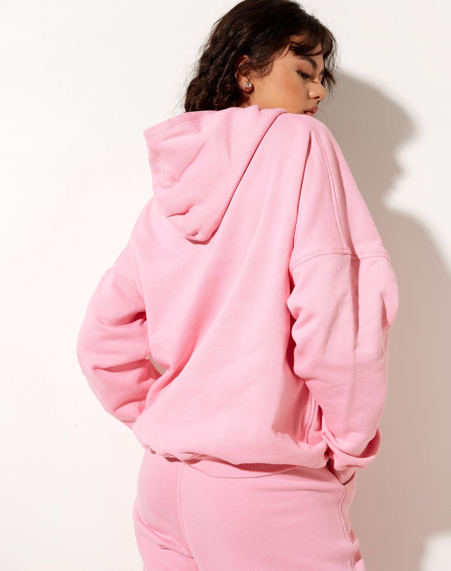 Bild von Oversize Hoodie in Peony Pink Nothing Personal