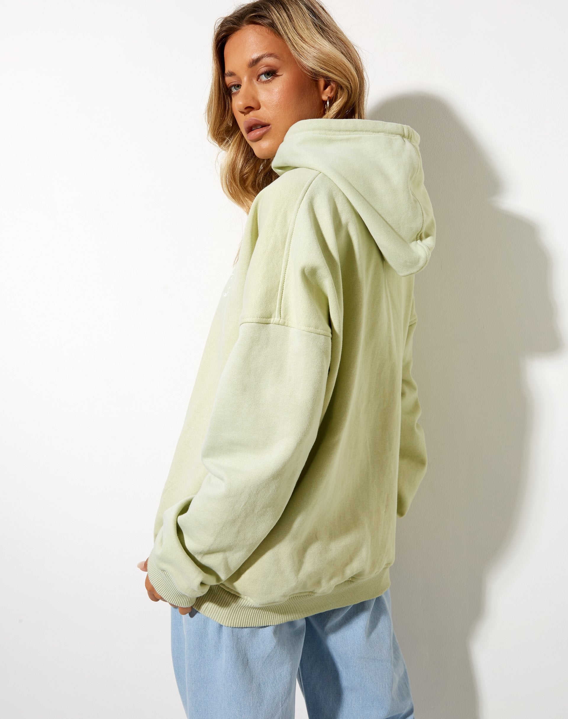 Bild von Oversize Hoodie in Grün Graffiti Magic Embro