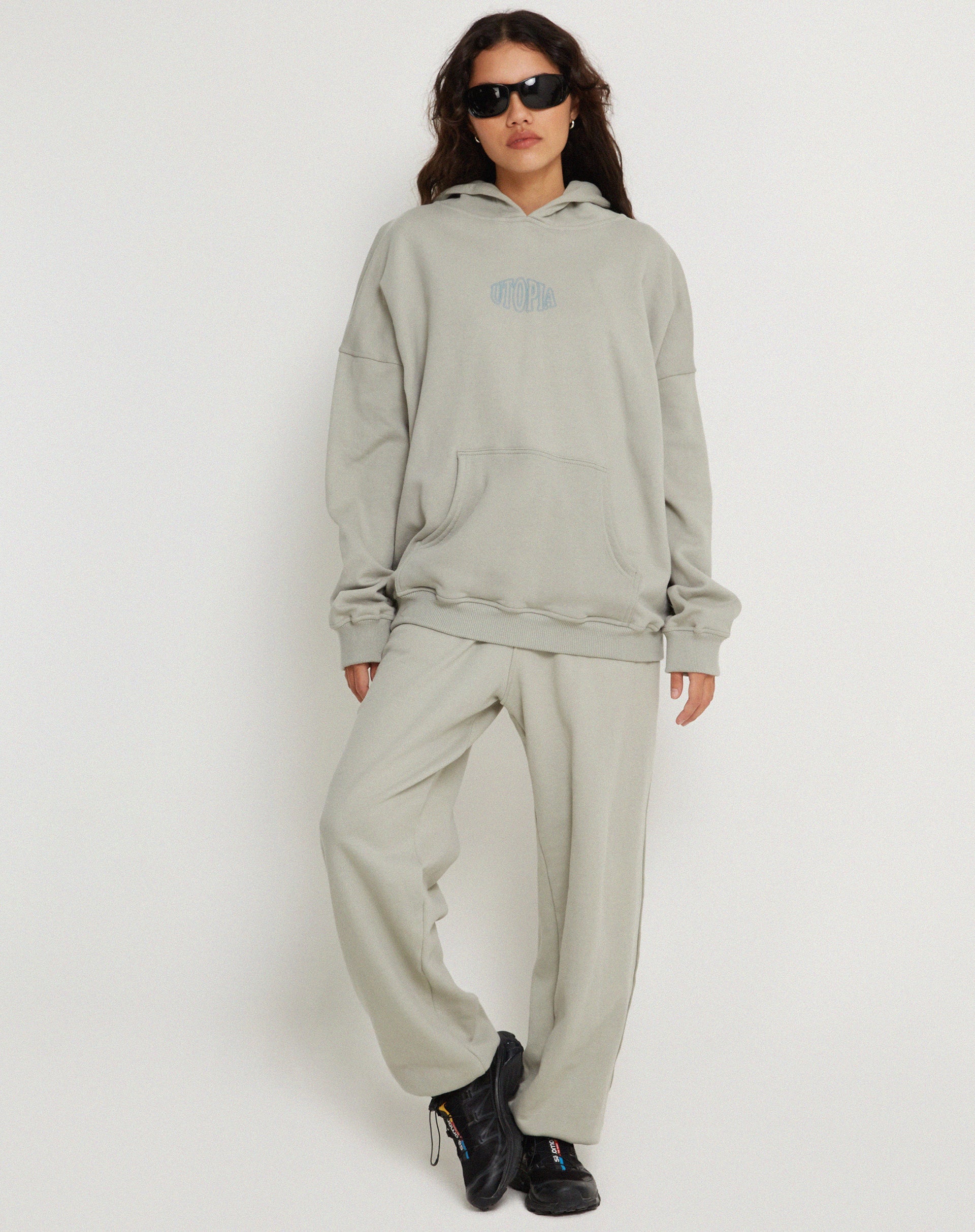 Bild von Oversize Hoodie in Surf Blue Utopia