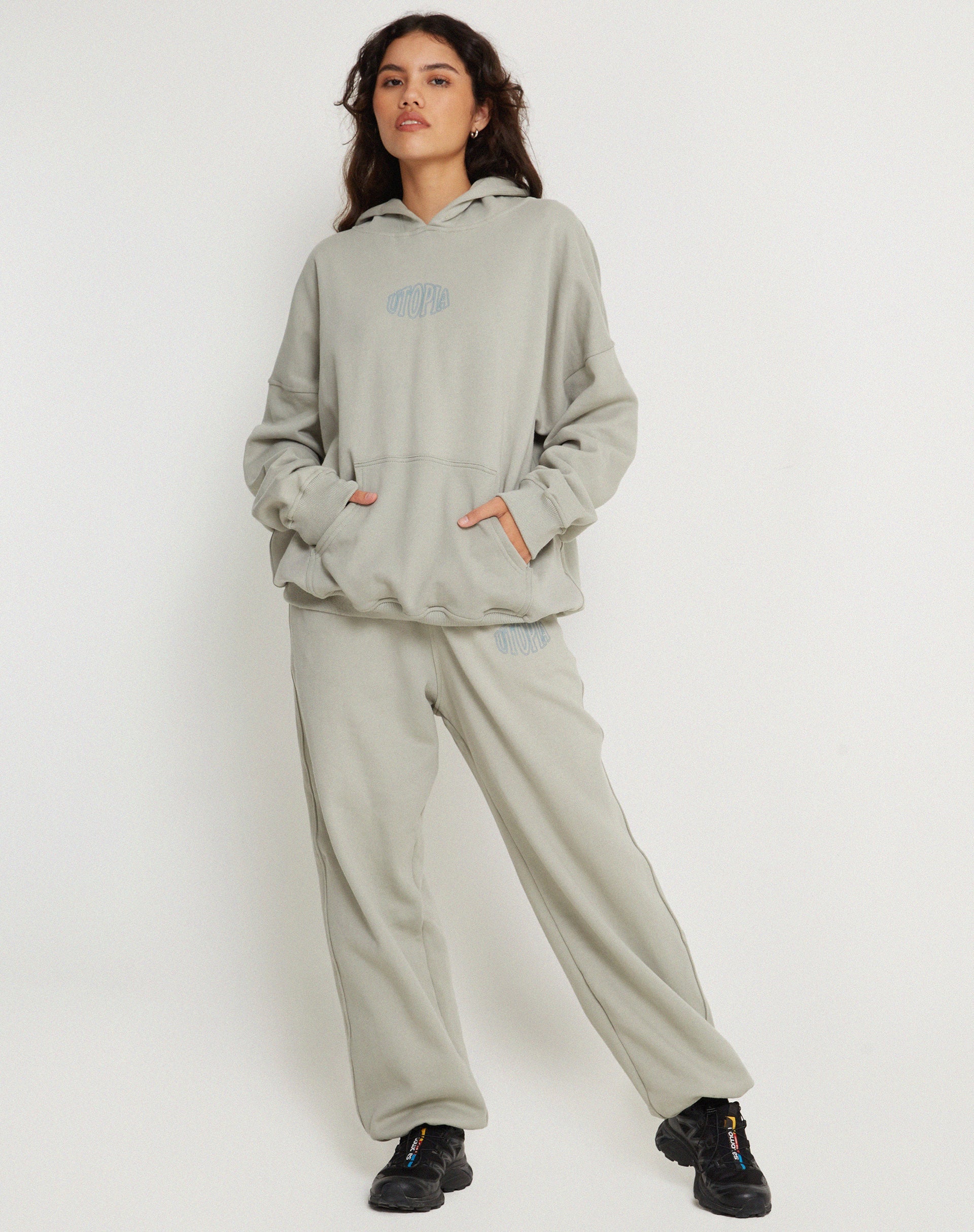 Bild von Oversize Hoodie in Surf Blue Utopia
