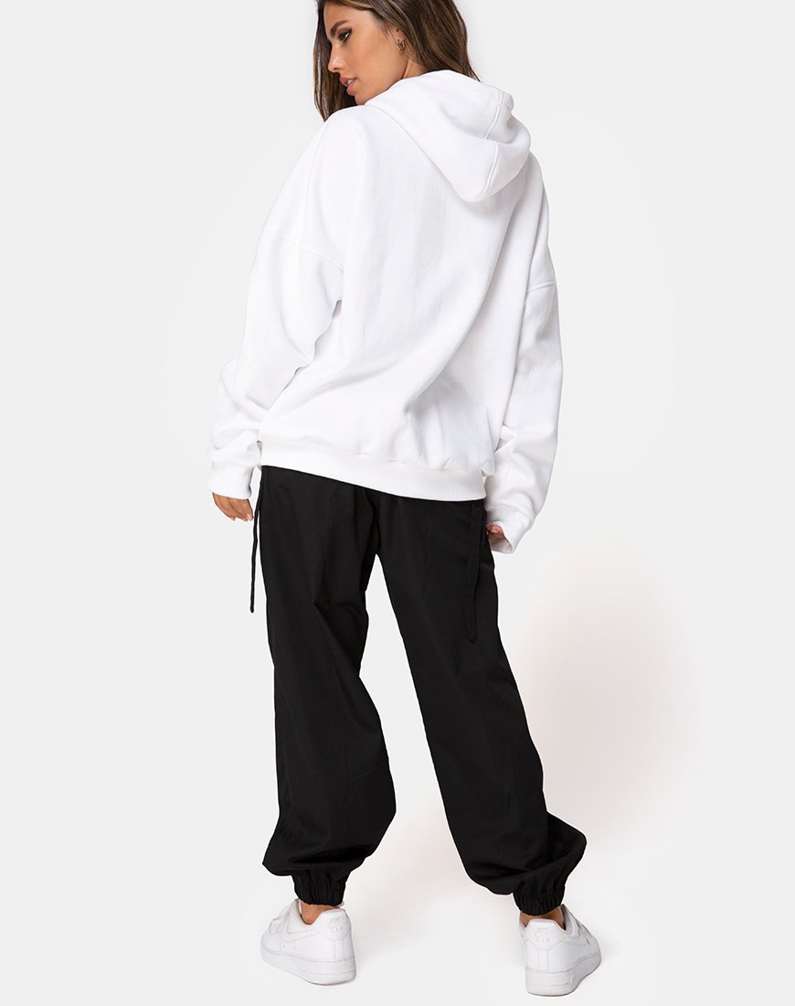 Bild von Oversize Hoody in Weiß I Want it Embro