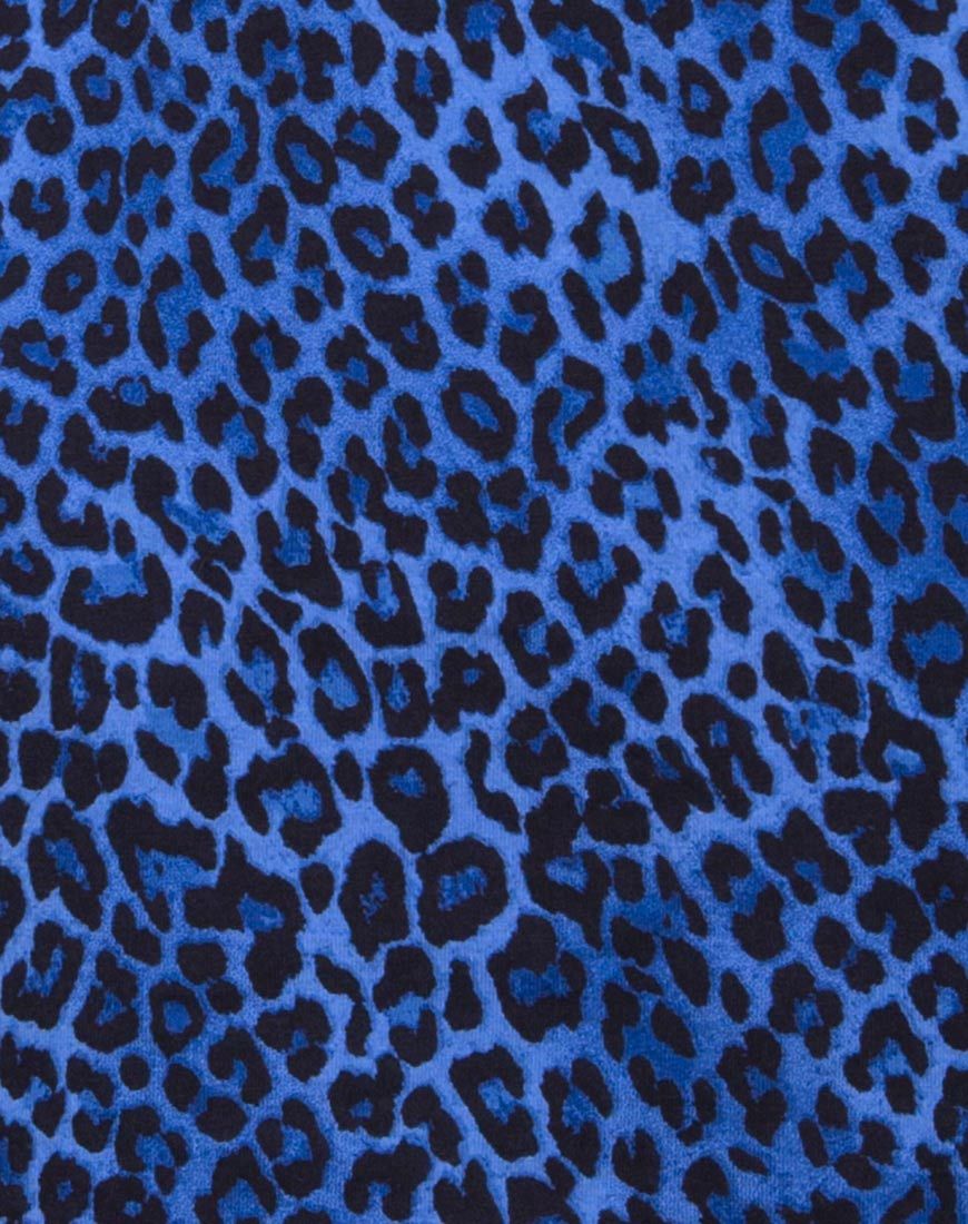 Bild von Mini Broomy Skirt in Leopard Royal Blue