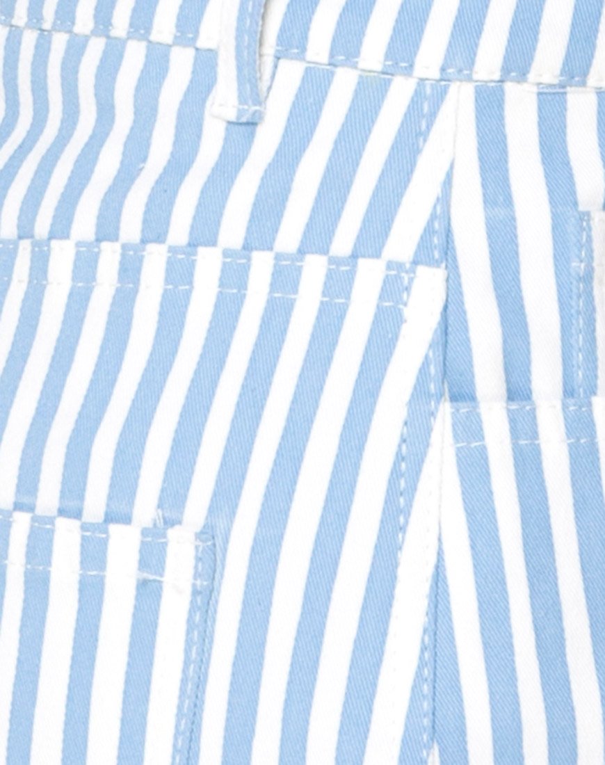 Bild von Mini Broomy Skirt in Basic Stripe Blau und Weiß