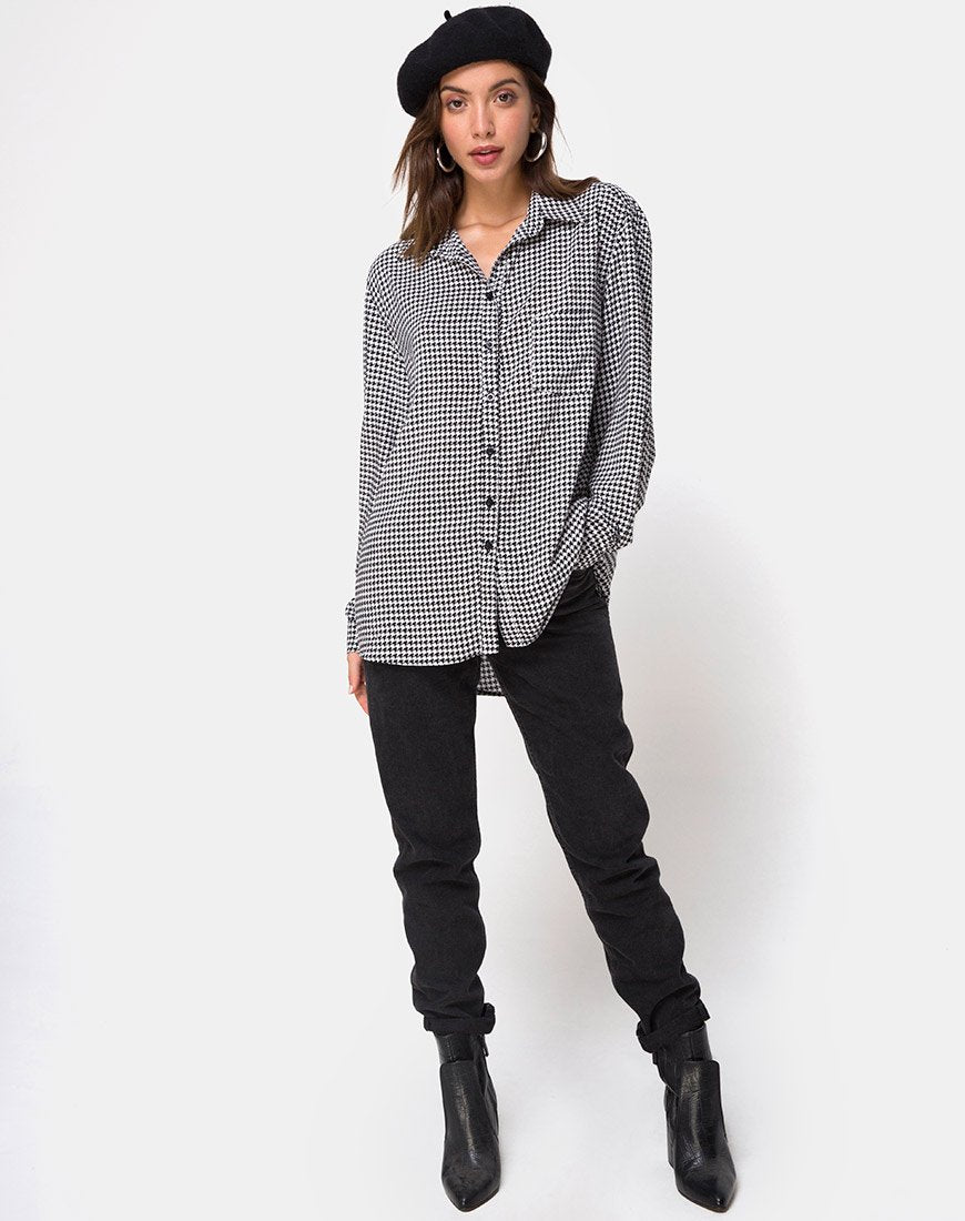 Image von Oxford-Hemd in Dogtooth