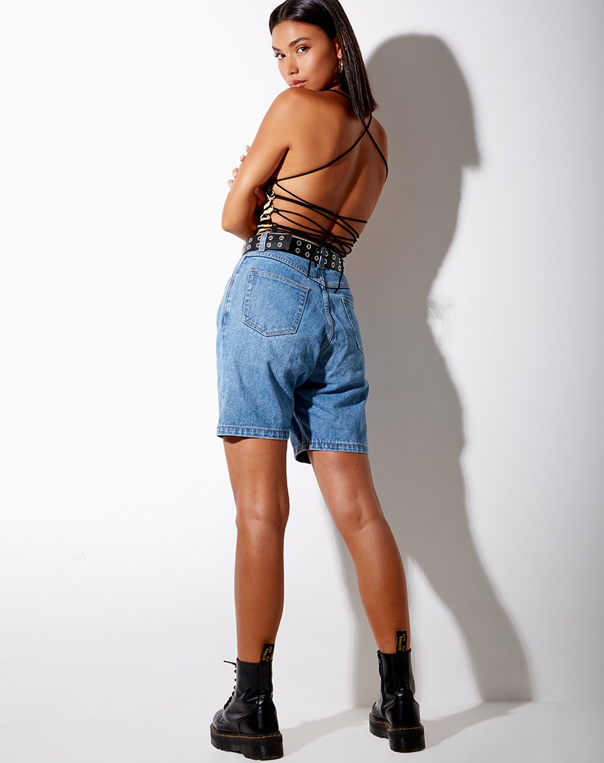 Bild von Ozka Crop Top in Tiger Gold
