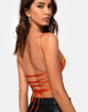 Bild von Ozka Crop Top in Satin Salt Caramel
