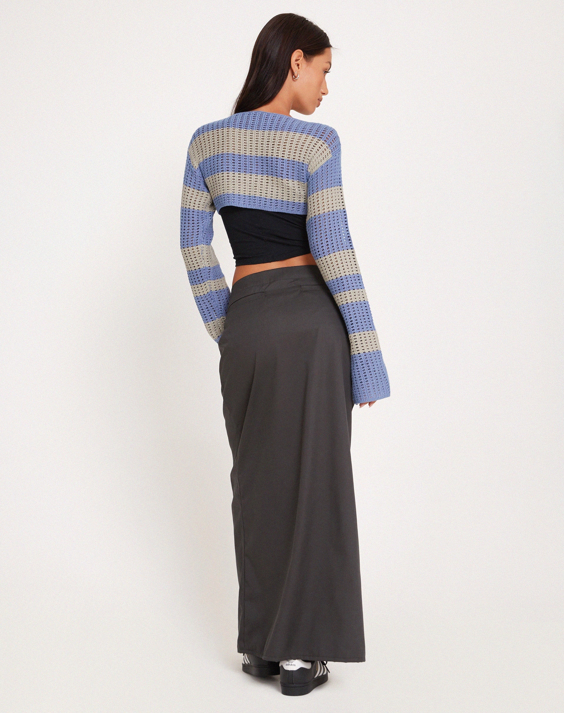 Bild von Ozzy Bolero Top in Grau Blau