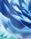  Abstrakt Floral Blau